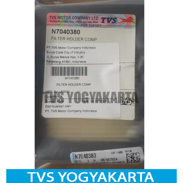 FILTER UDARA/FILTER HOLDER COMP TVS APACHE RR 310 KODE N7040380