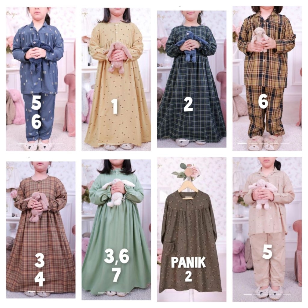 ditsy little maret nightgown terbaru khusus buat anak anak