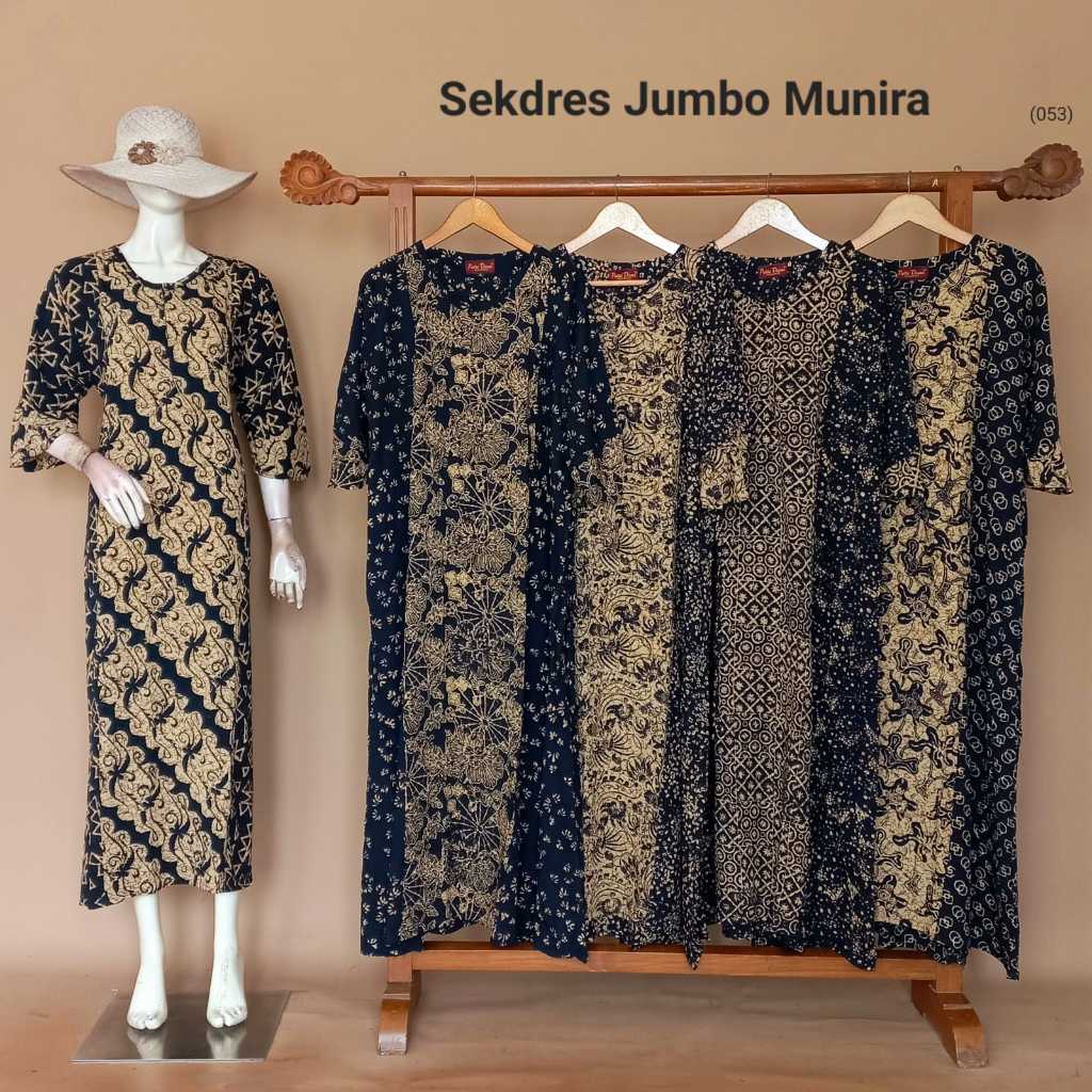 Sekdres Jumbo Munira By Putri Diana Busui Resleting Bahan Rayon Halus Terbaru Terlaris Asli Pekalong