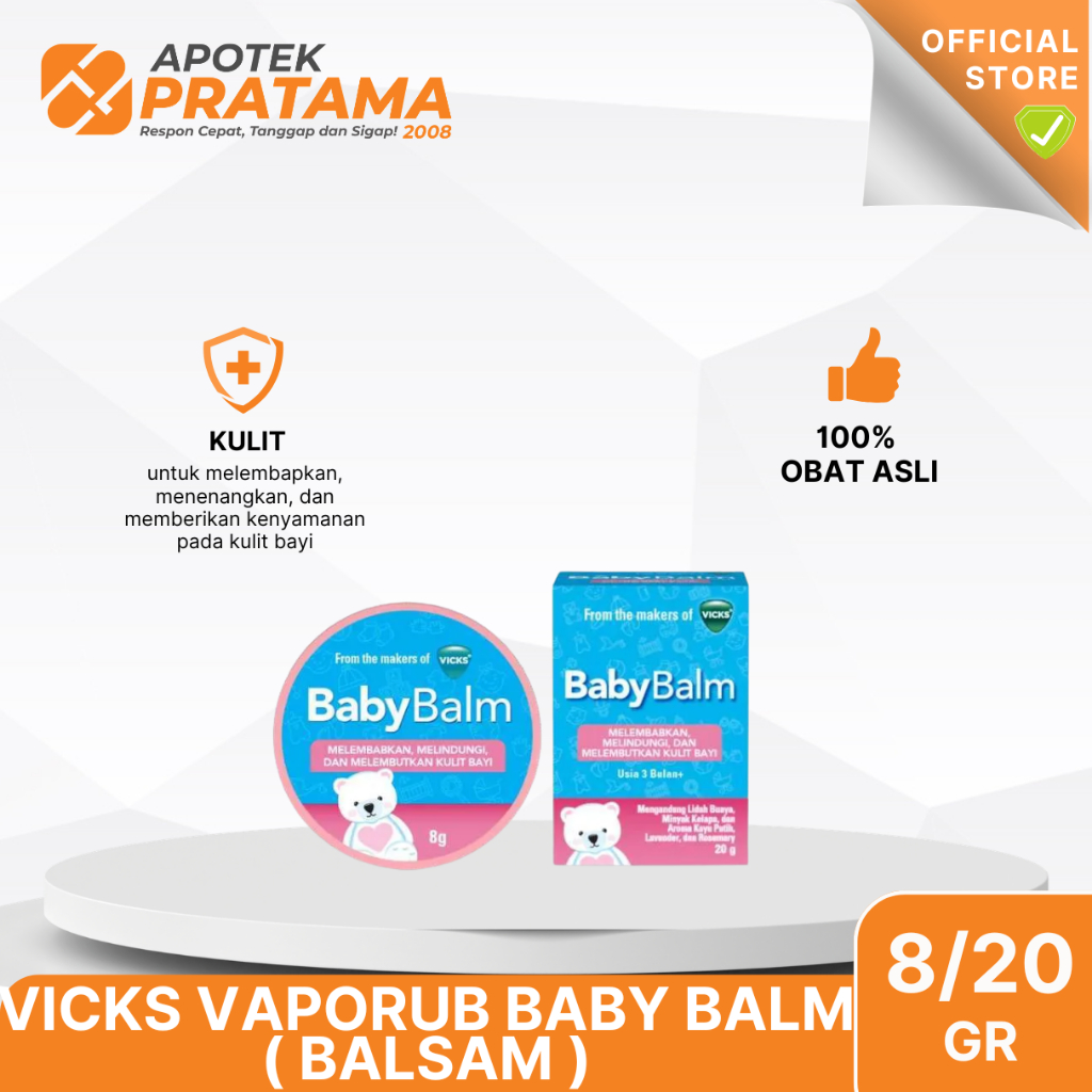 VICKS BABY BALSAM 8GR/20GR / VICKS VAPORUB BABY BALM