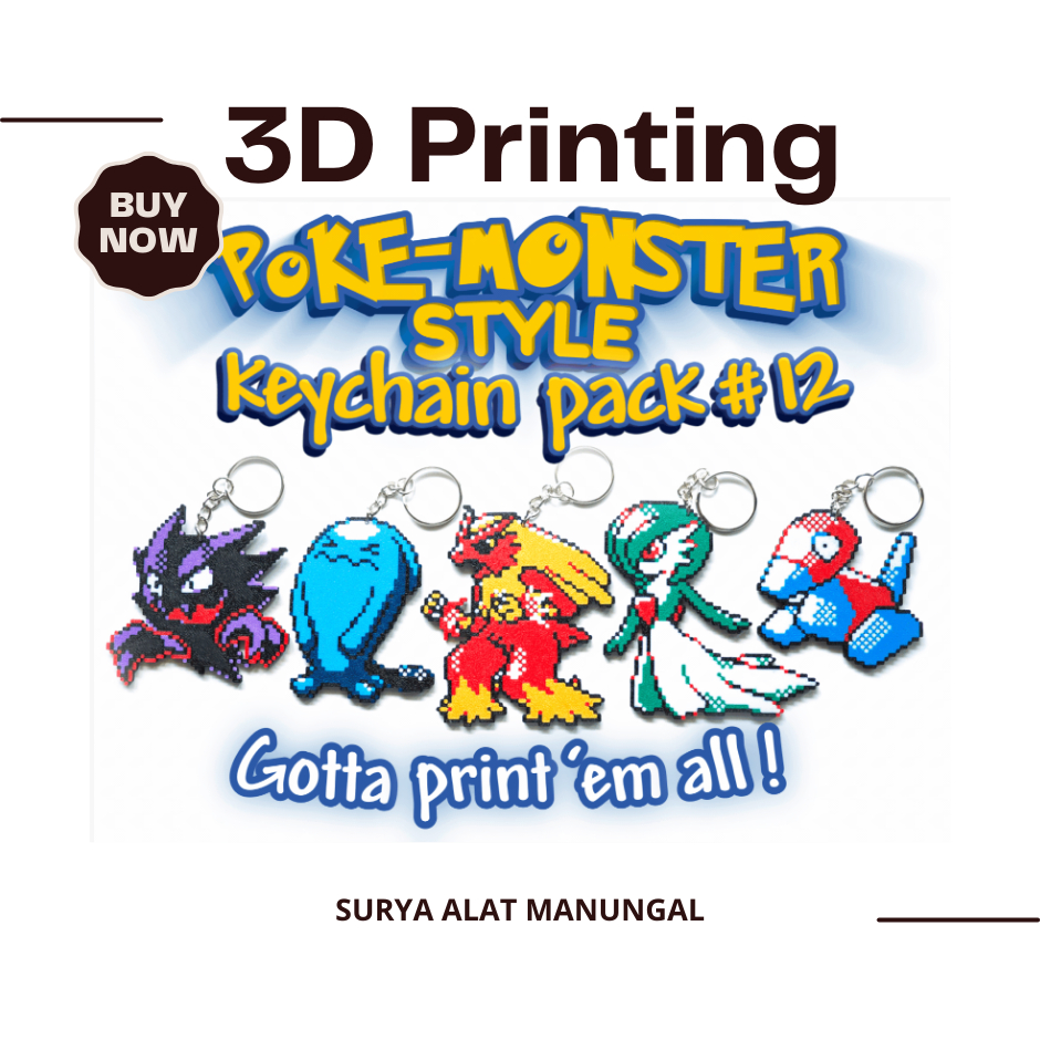 Pokémon Keychain Pack #12 Blaziken, Gengar