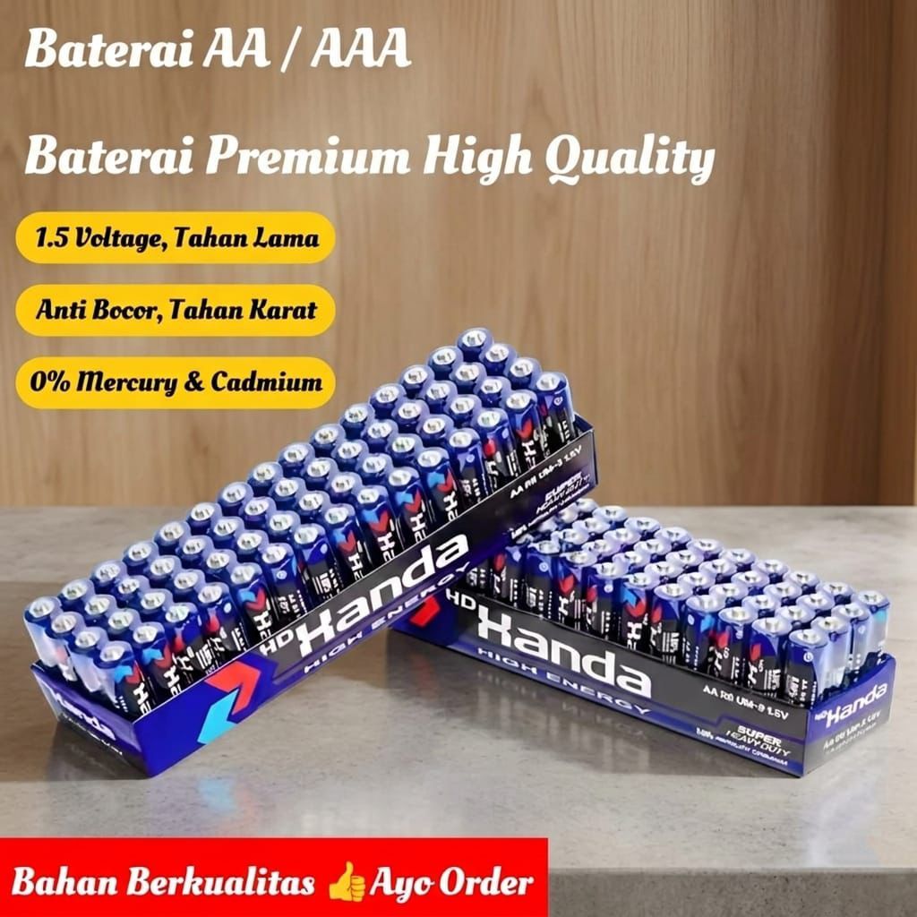 Batu Baterai AA/AAA Batere A2/A3 Battery isi 4pcs Baterai Remote Jam Mainan