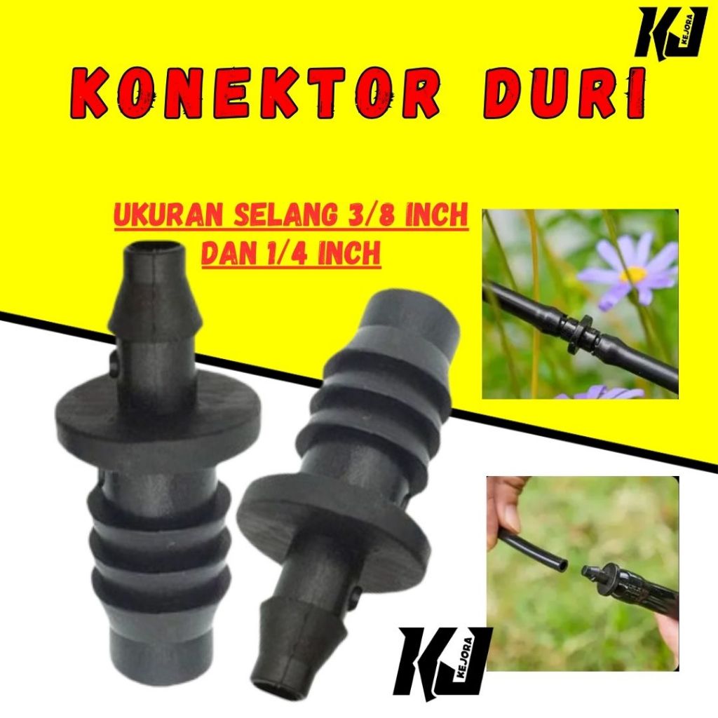 KONEKTOR 3/8 5/16 KE SELANG 4/7MM POMPA PENYIRAM TANAMAN 12V KE SELANG 7MM 6MM