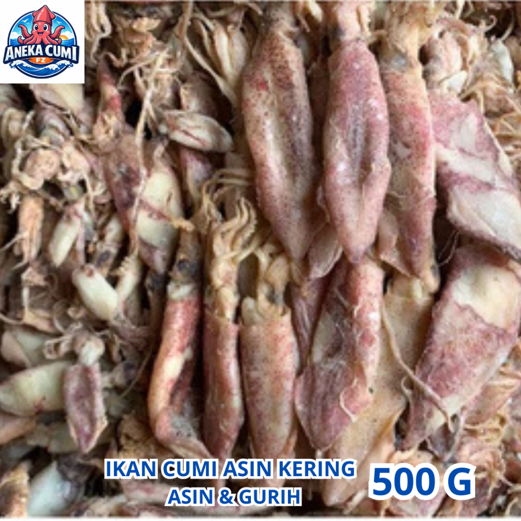Cumi Asin Kering 500 Gram Murah Ikan Asin Cumi Kering / Khas Rembang Gread A