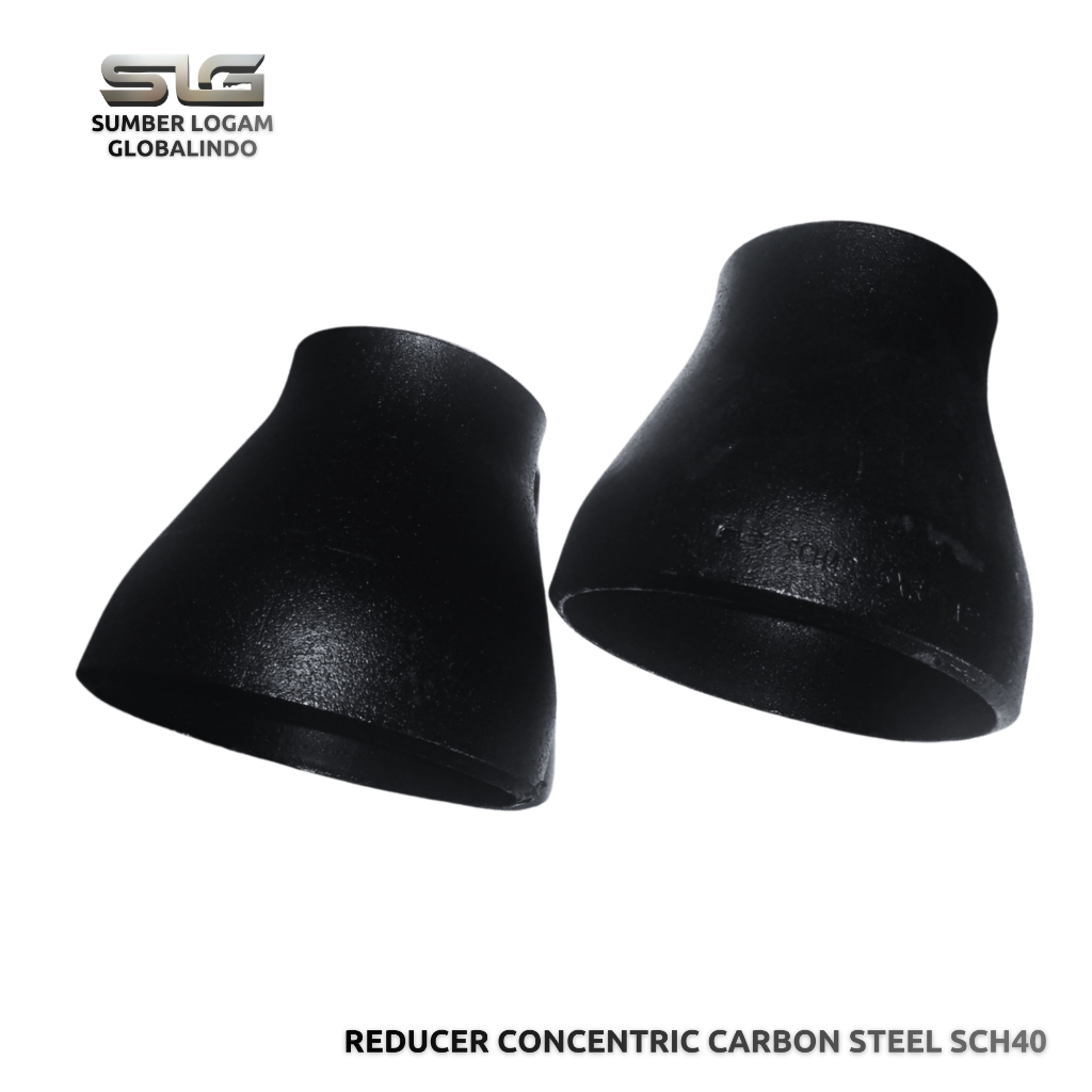 Reducer Concentric Carbon Steel (CS) SCH40 Keni/Knee/Sambungan Pipa 2x1" (Inch)