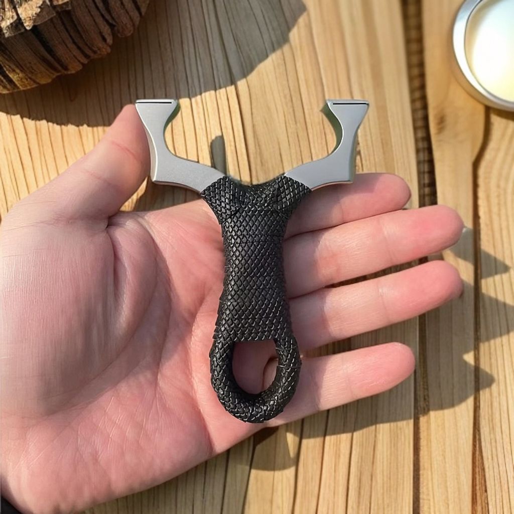 FRAME STAINLESS STEEL 440C Degan wrapped leather