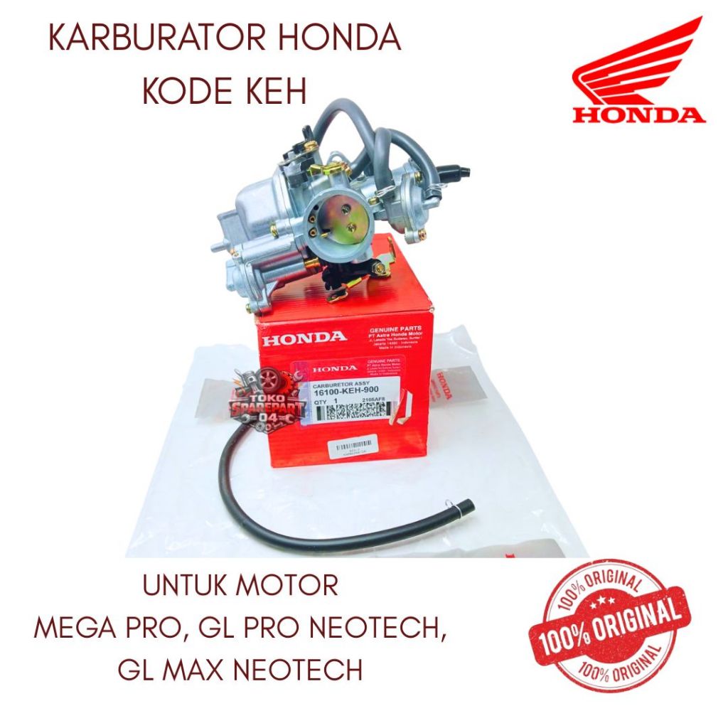 KARBURATOR ORIGINAL HONDA KODE KEH MEGA PRO, GL PRO NEOTECH, GL MAX NEOTECH