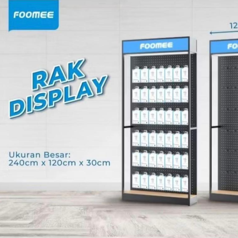 [FOOMEE] Rak Display FOOMEE Ukuran Besar, Sedang, Kecil Muat Banyak|Rak Display Gantung FOOMEE