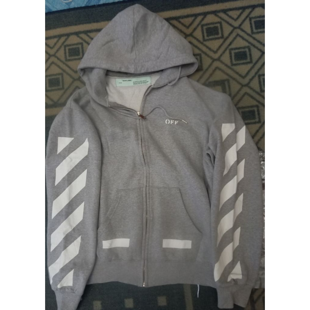 Hoodie ziper OFF WHITE