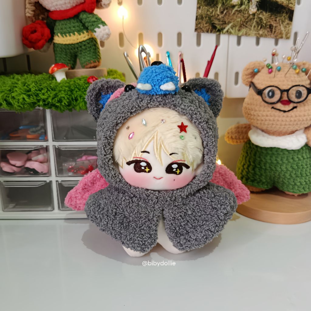 [10cm] crochet vamp voice cape doll clothes
