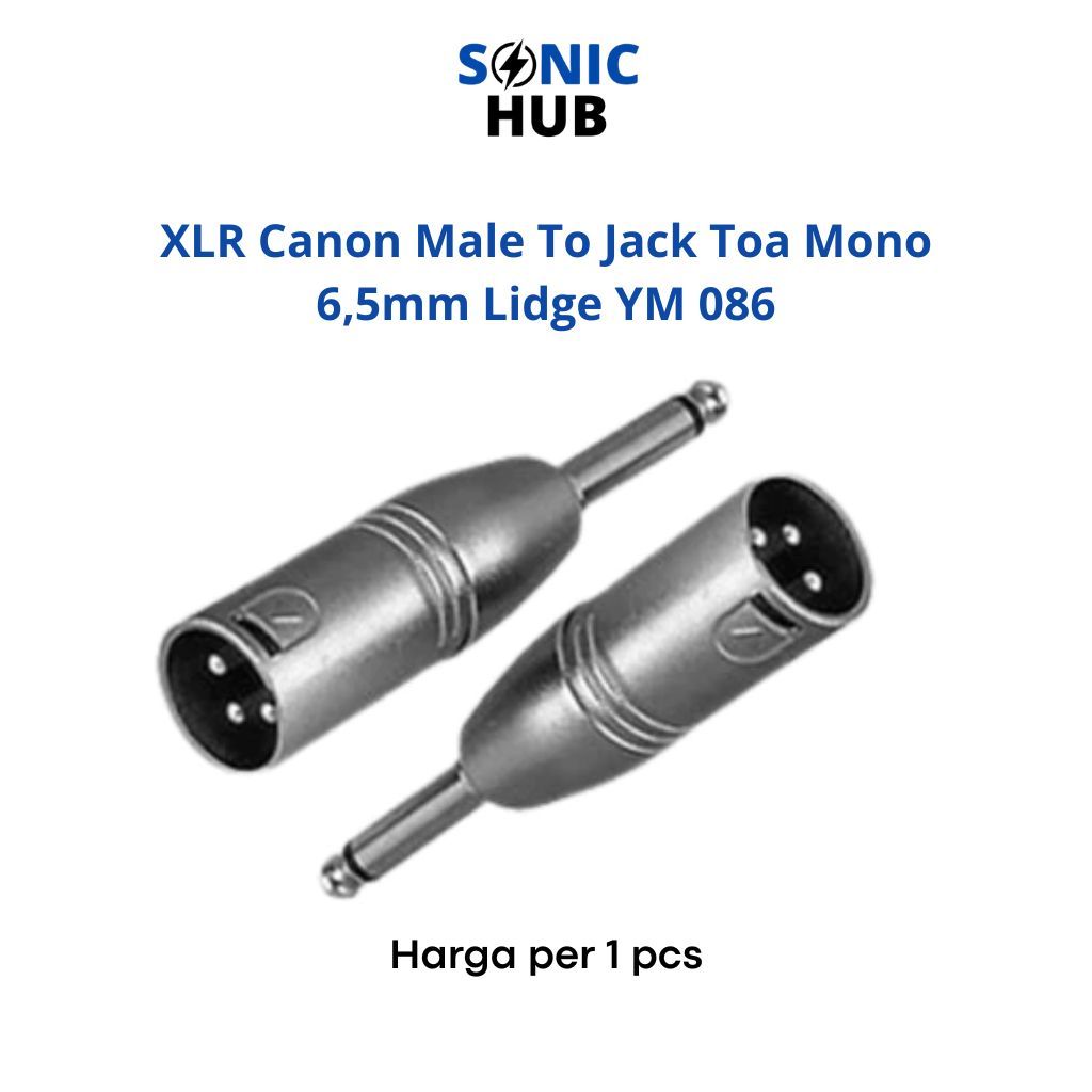 XLR Male To Jack Toa Mono Jack Canon Male To Jack Toa Akai 6,5 Mono Lidge YM 086
