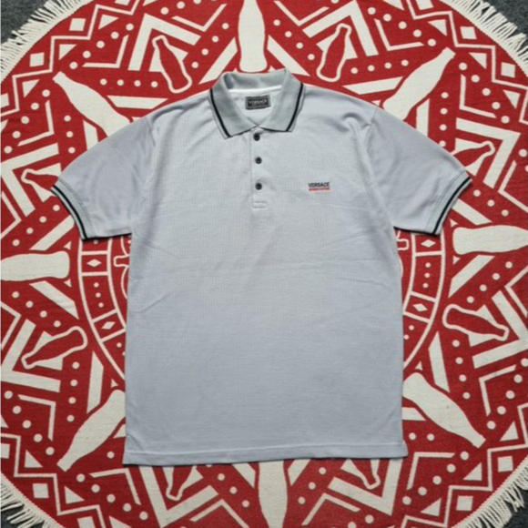 Polo Vintage Versace Jeans counter pria lengan pendek