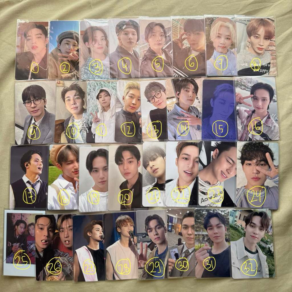 [ NOM KECIL ] seventeen mingyu scoups kepnghan wonwoo jun vernon semicolon pob hmv thanks your choic