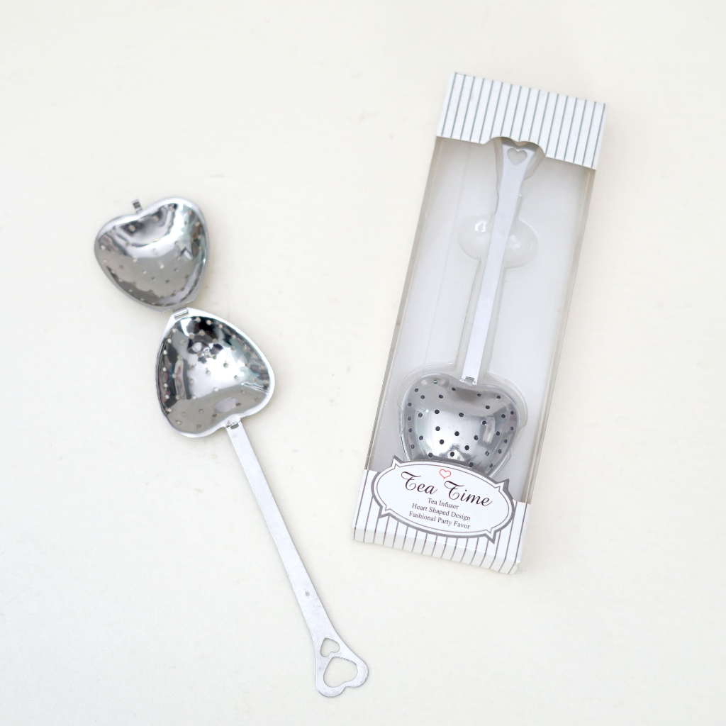Tea Infuser Stainless Heart Shape Sendok Saringan Teh Stainless CS-023