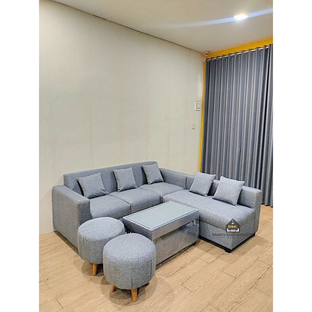 Sofa Sudut L Putus Grande Eco Sofa Cover Kain Daphni Sofa Tamu Minimalis Jogja