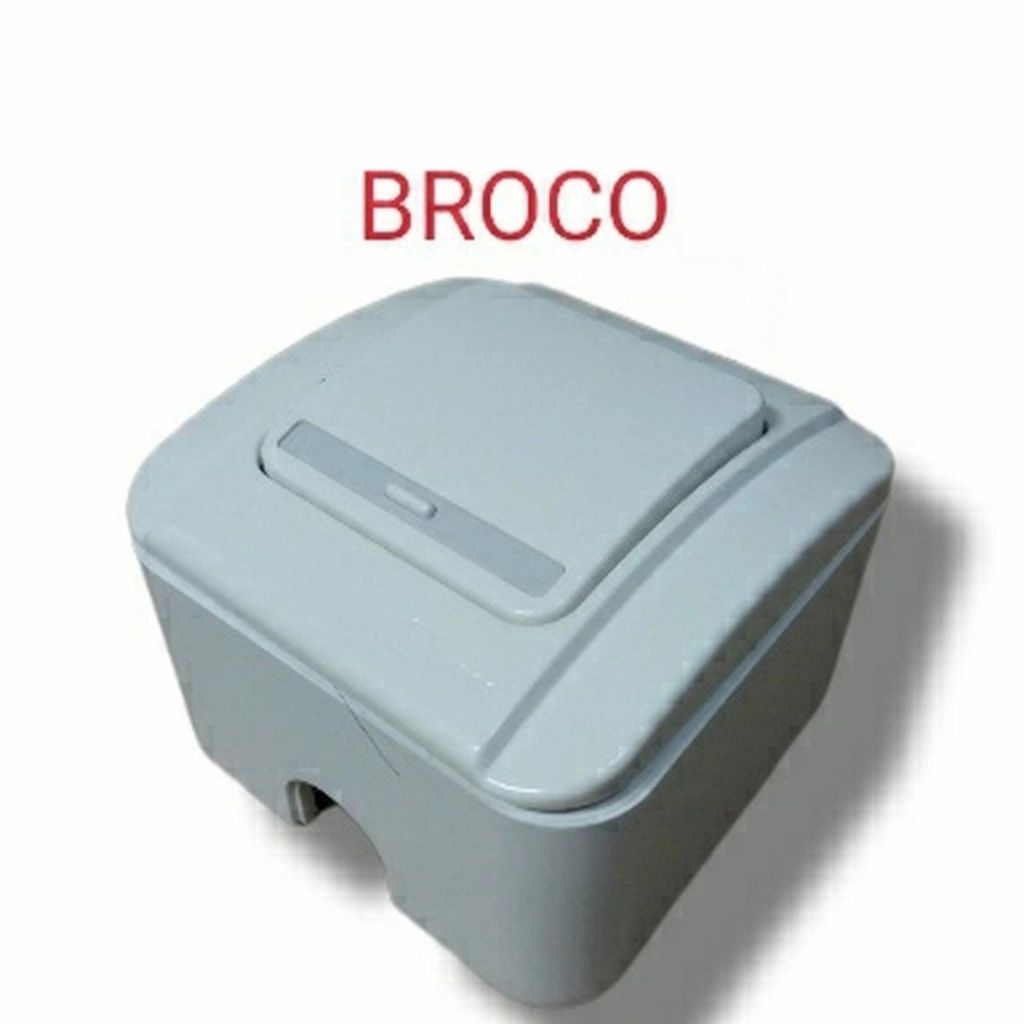 BROCO Saklar Lampu Engkel Saklar Tunggal OB Outbow Tempel BROCO GALEO GALLEO Putih