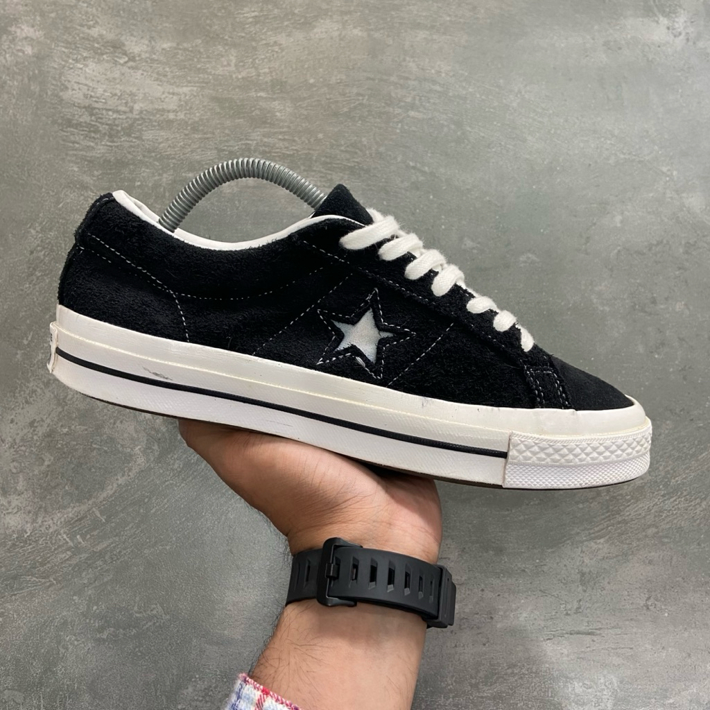[Size 41] Converse One Star OX Suede Low Black White 2020 (158369C) Second Original Kondisi Mulus No