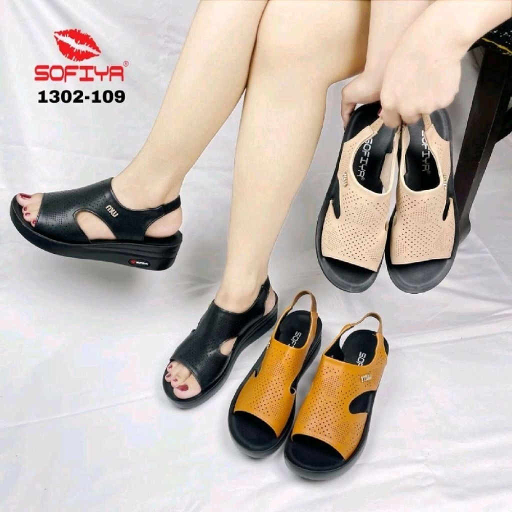 Sandal sepatu wedges SOFIYA ORI 1302-109 Terbaru
