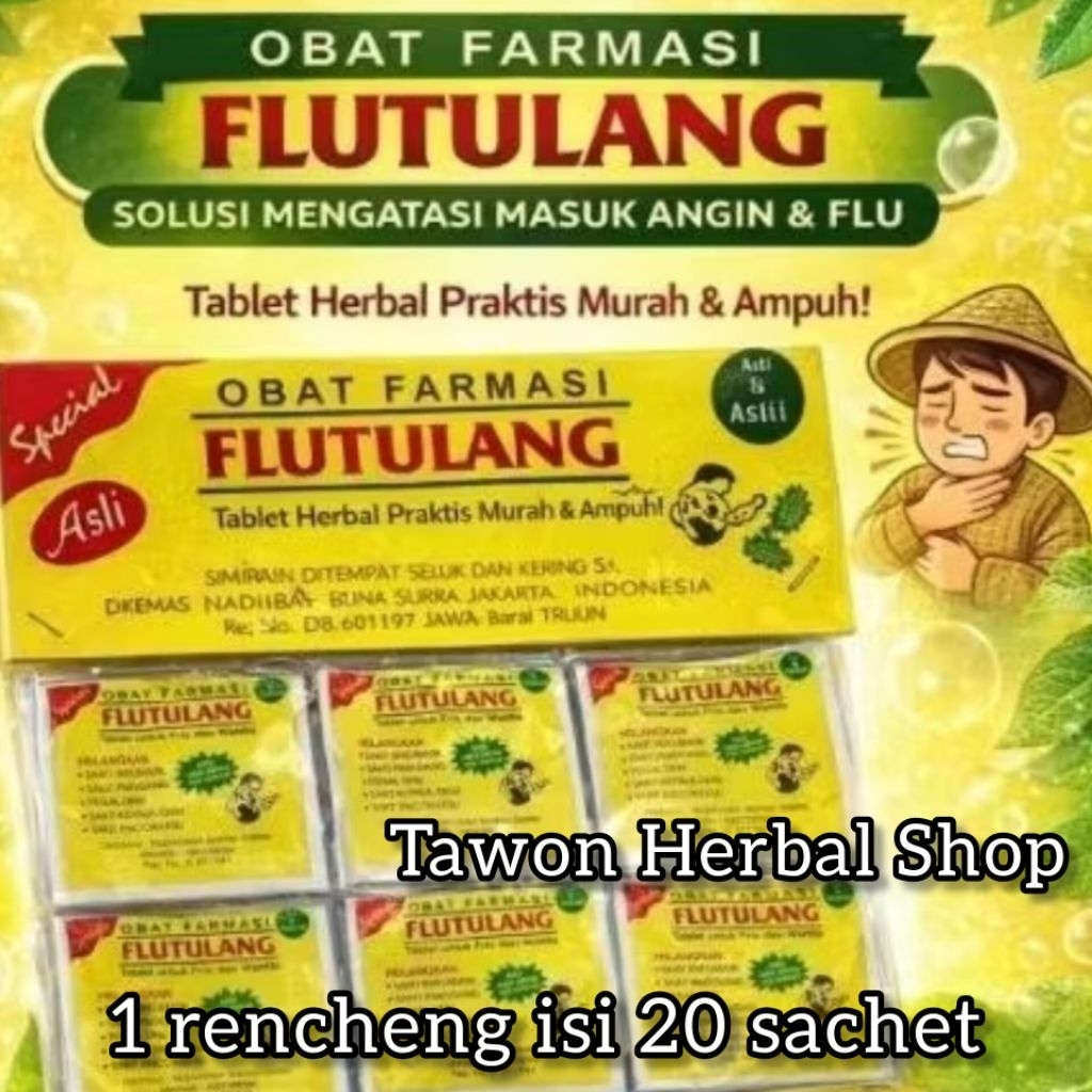 FLU TULANG FARMASI Kapsul Pegal Linu Herbal Tradisional Original