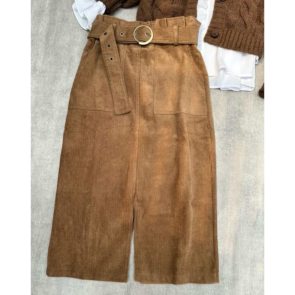 ROK SPAN CORDUROY // ROK FREE BELT // BAWAHAN IMPORT PREMIUM BKK // ROK IMPORT MURAH