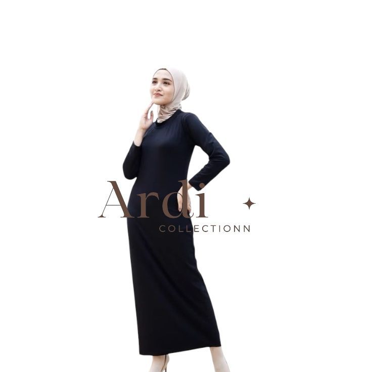 Manset Gamis Lengan Panjang Bahan Kaos Rayon