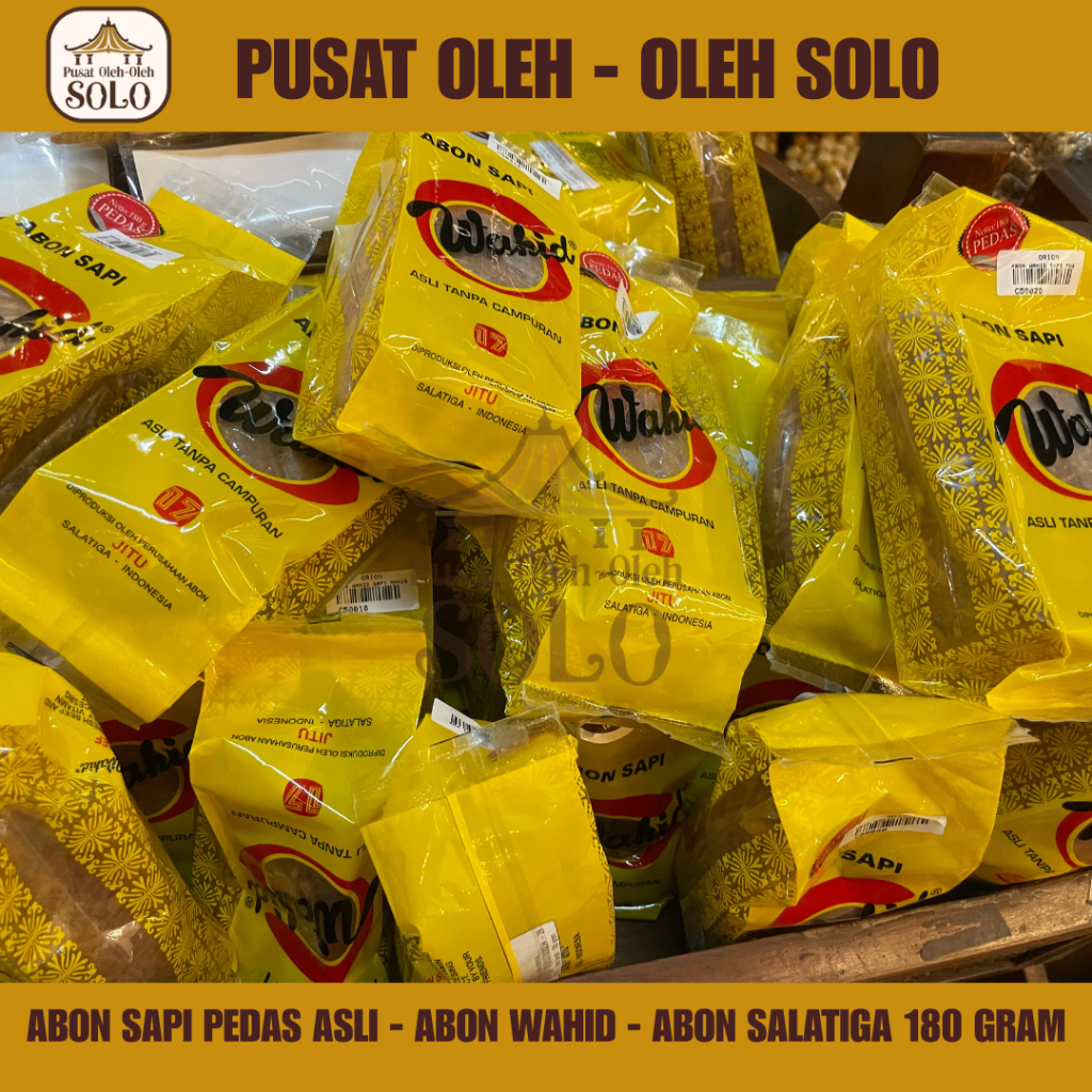 ABON SAPI PEDAS ASLI - ABON WAHID - ABON SALATIGA 180gram - Orion Solo