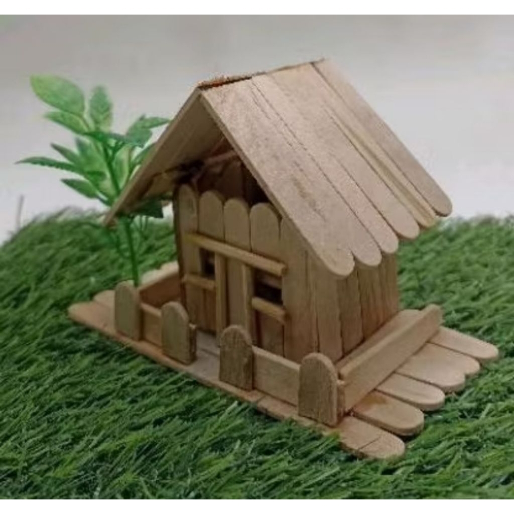 miniatur rumah stik es krim