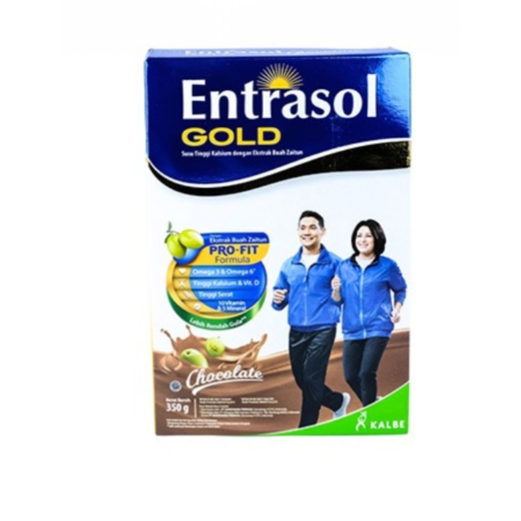 Entrasol Gold Susu Berkalsium Tinggi Cokelat 350 gr