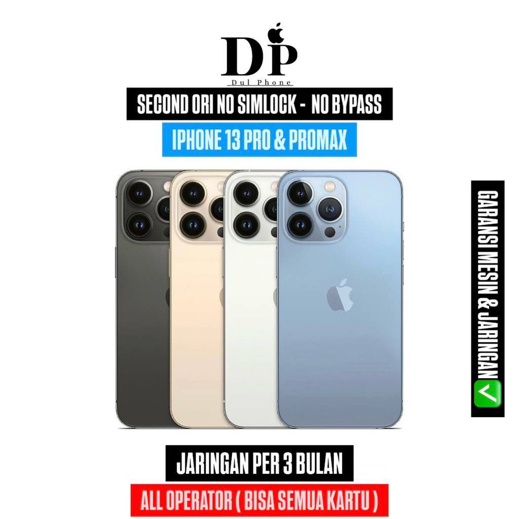 iPhone 13 Pro & Promax 512 256 128 Inter Second Like New dulphone
