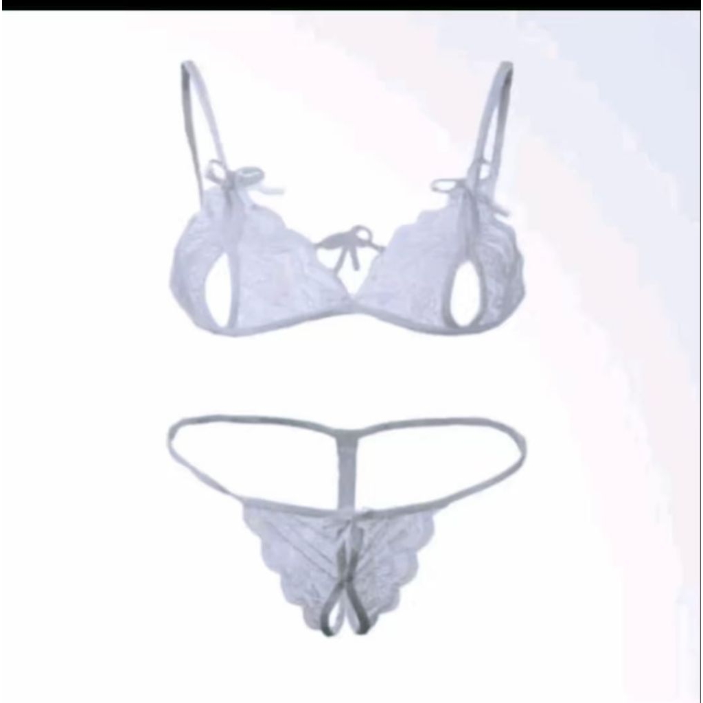 Bra Set + G String Sexy Renda Pita