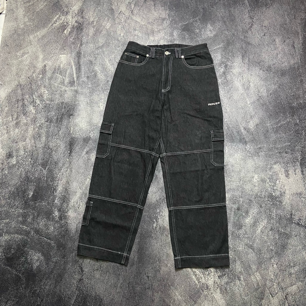RDVZ BLACK DENIM CARO JEANS