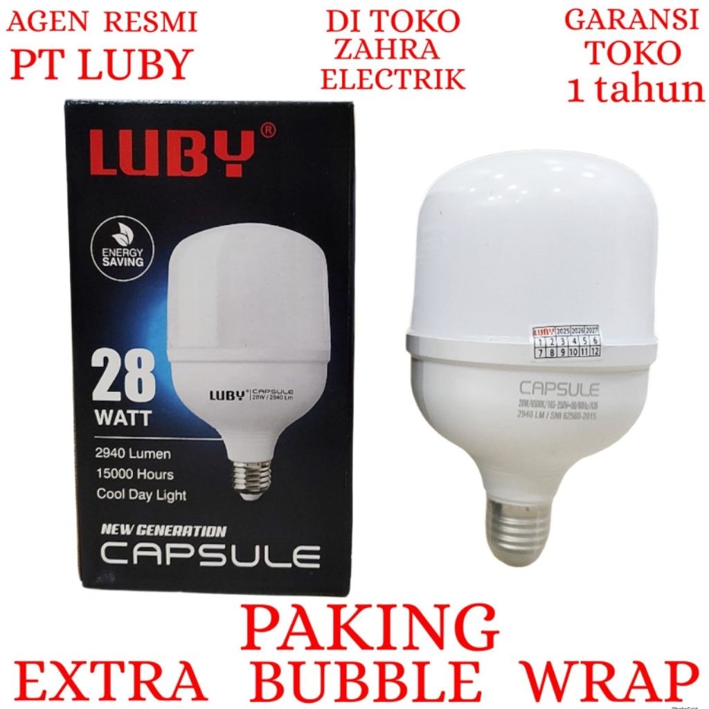 BOHLAM LED LUBY / LAMPU LED LUBY CAPSULE 28W
