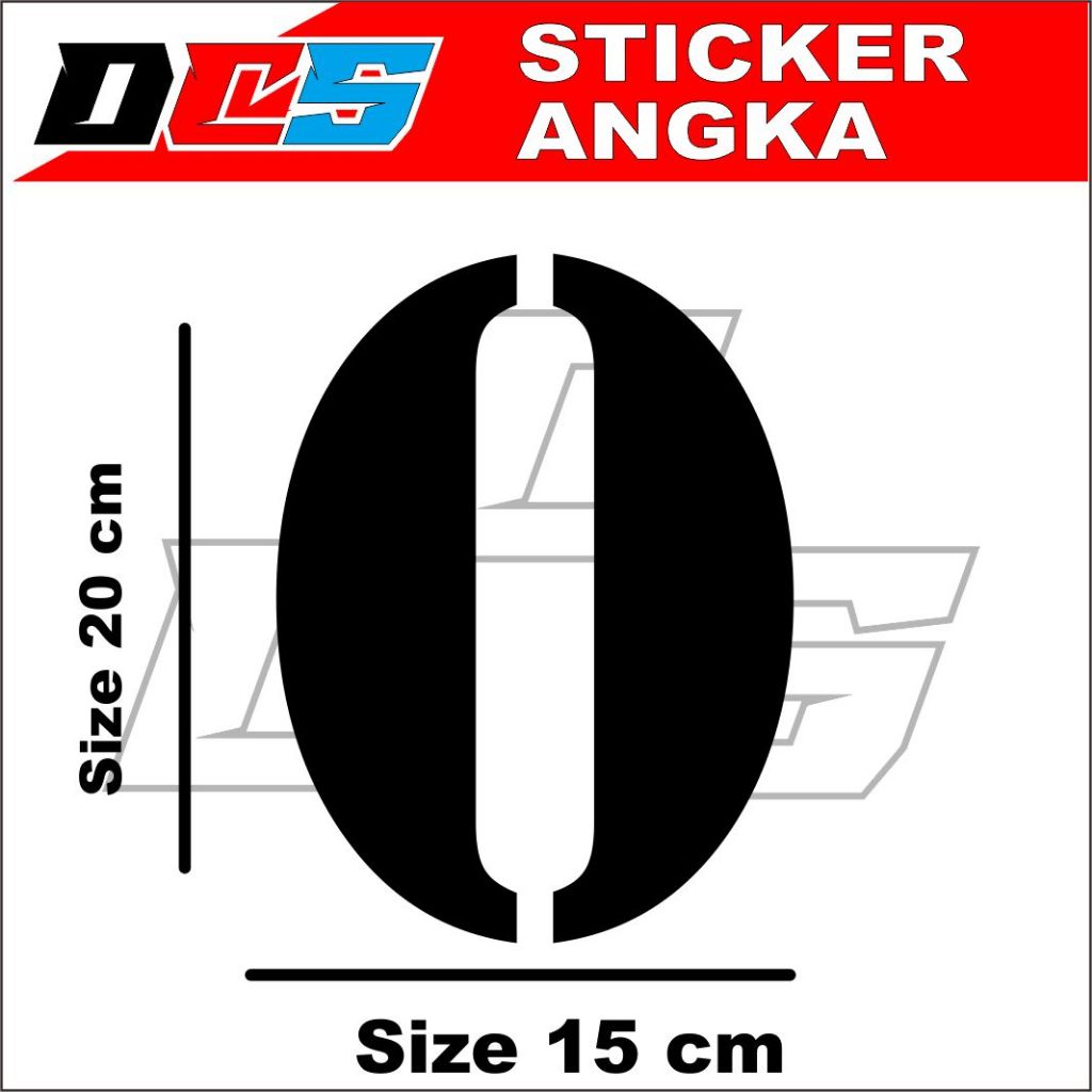 STICKER CUTTING ANGKA SATU PICISAN STICKER TEMPELAN UNTUK BIKIN NOMOR
