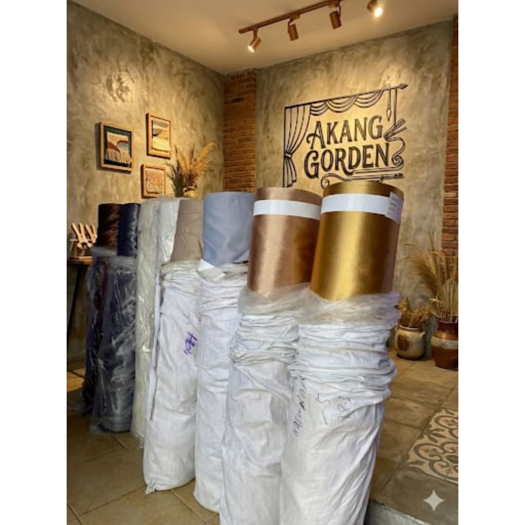 Bahan Kain Gorden Blackout | Kain Gorden Polos Meteran | Lebar 280cm