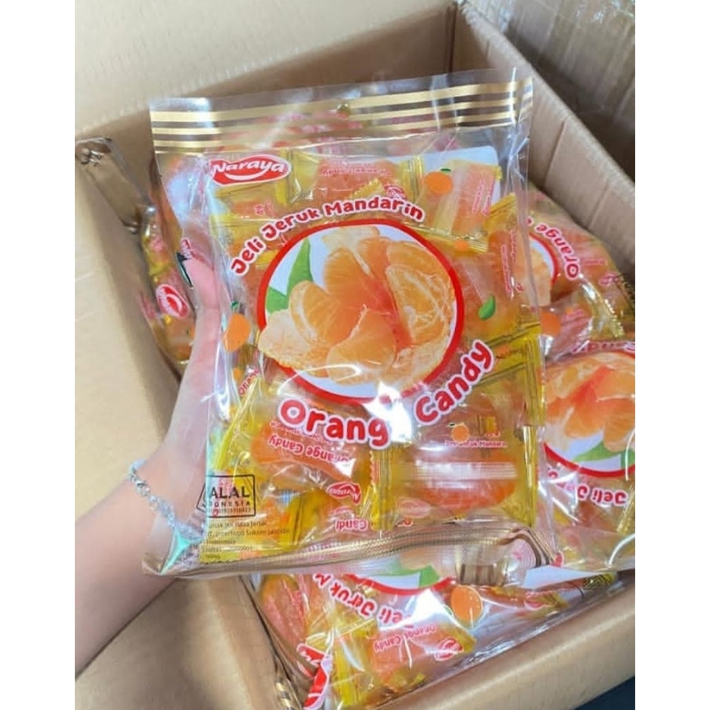 Naraya Jeli Jeruk Mandarin (Orange Candy)