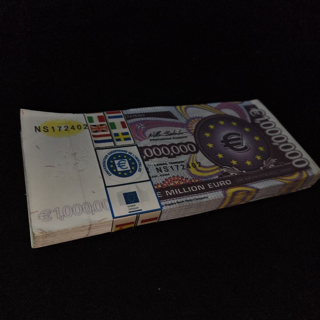 mediahikmah63 koleksi antik uang euro 1.000.000 100000 gress 100 lembar atau satu lak bukan ubcn ub 
