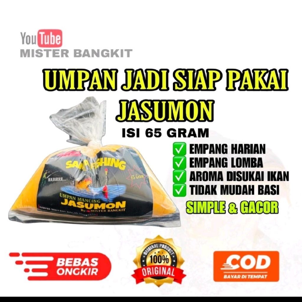 Umpan jadi jasumon stiker hitam spesial ikan mas