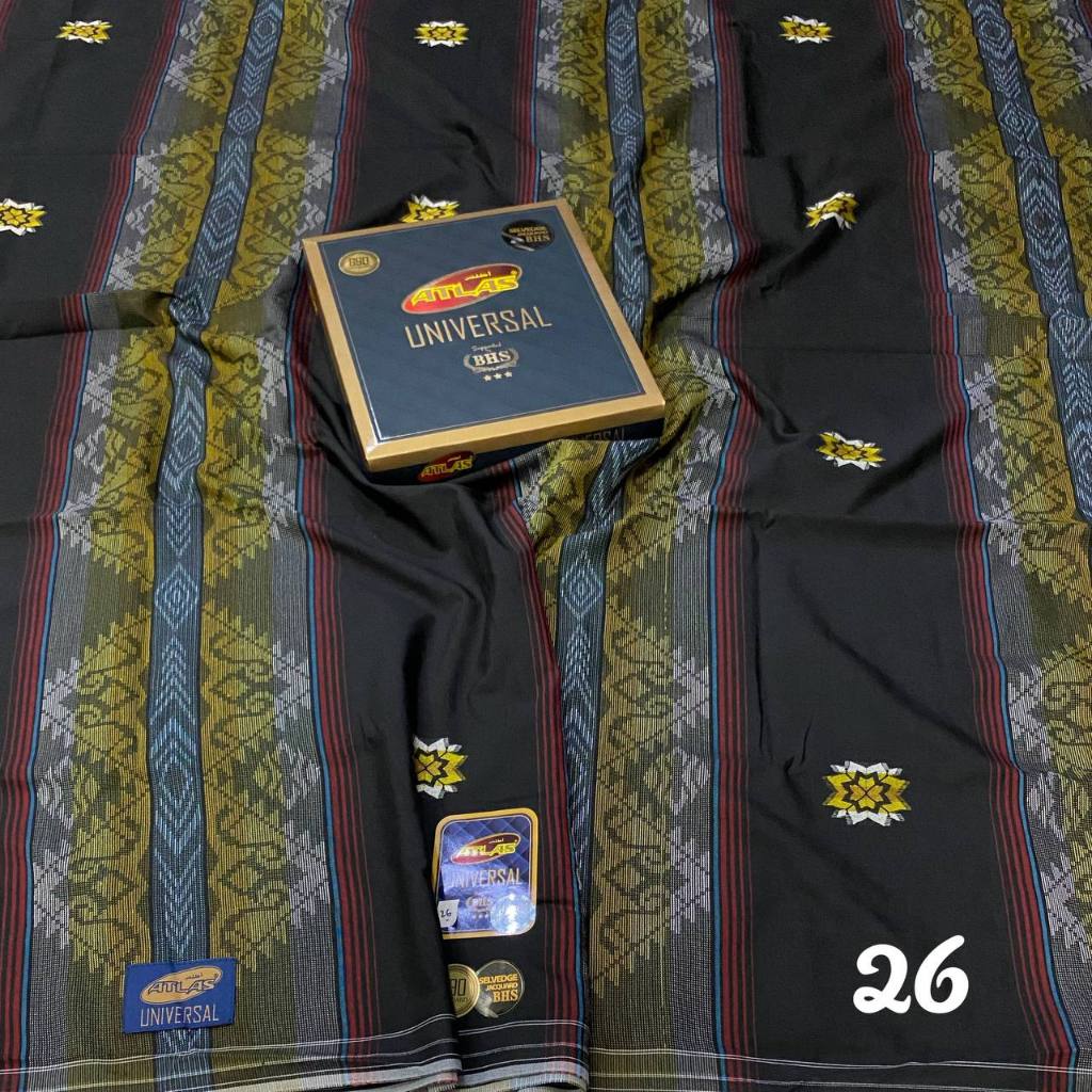 Sarung Atlas Universal Songket Jacquard Sarung Atlas Universal Kembangan Murah Sarung Santri/Sarung 