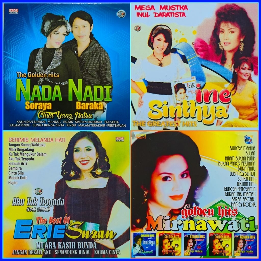 Kaset MP3 Audio Lagu Dangdut Nada Nadi - Erie Suzan - Ine Sinthya - Mirnawati Album Edisi Pilihan