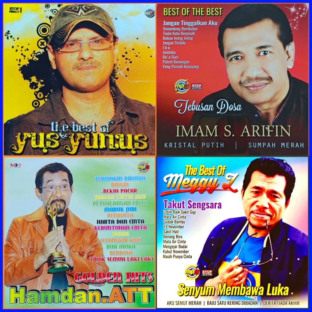Kaset MP3 Audio Lagu Dangdut Yus Yunus - Imam S Arifin - Hamdan Att - Meggy Z Album Edisi Pilihan
