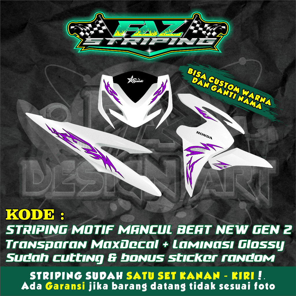 STRIPING MOTIF MANCUL BEAT NEW GEN 2