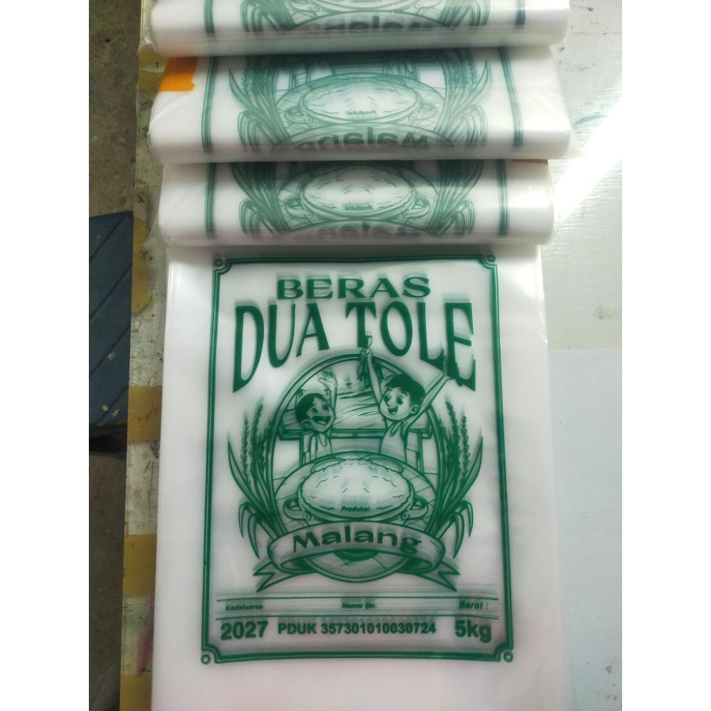 Sablon Custom Plastik PE Beras 5Kg