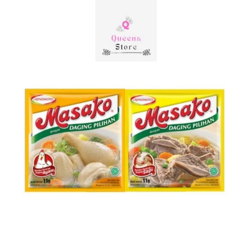 Masako Ajinomoto Rasa Ayam, Sapi 1 Renteng (12 pcs)