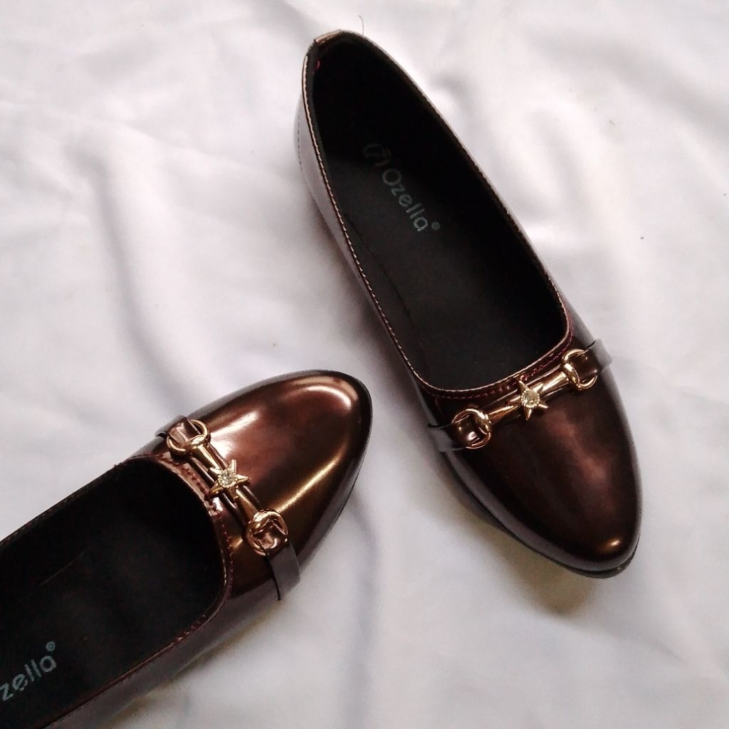 flatshoes Wanita Glossy/Sepatu Flatshoes Wanita Kekinian