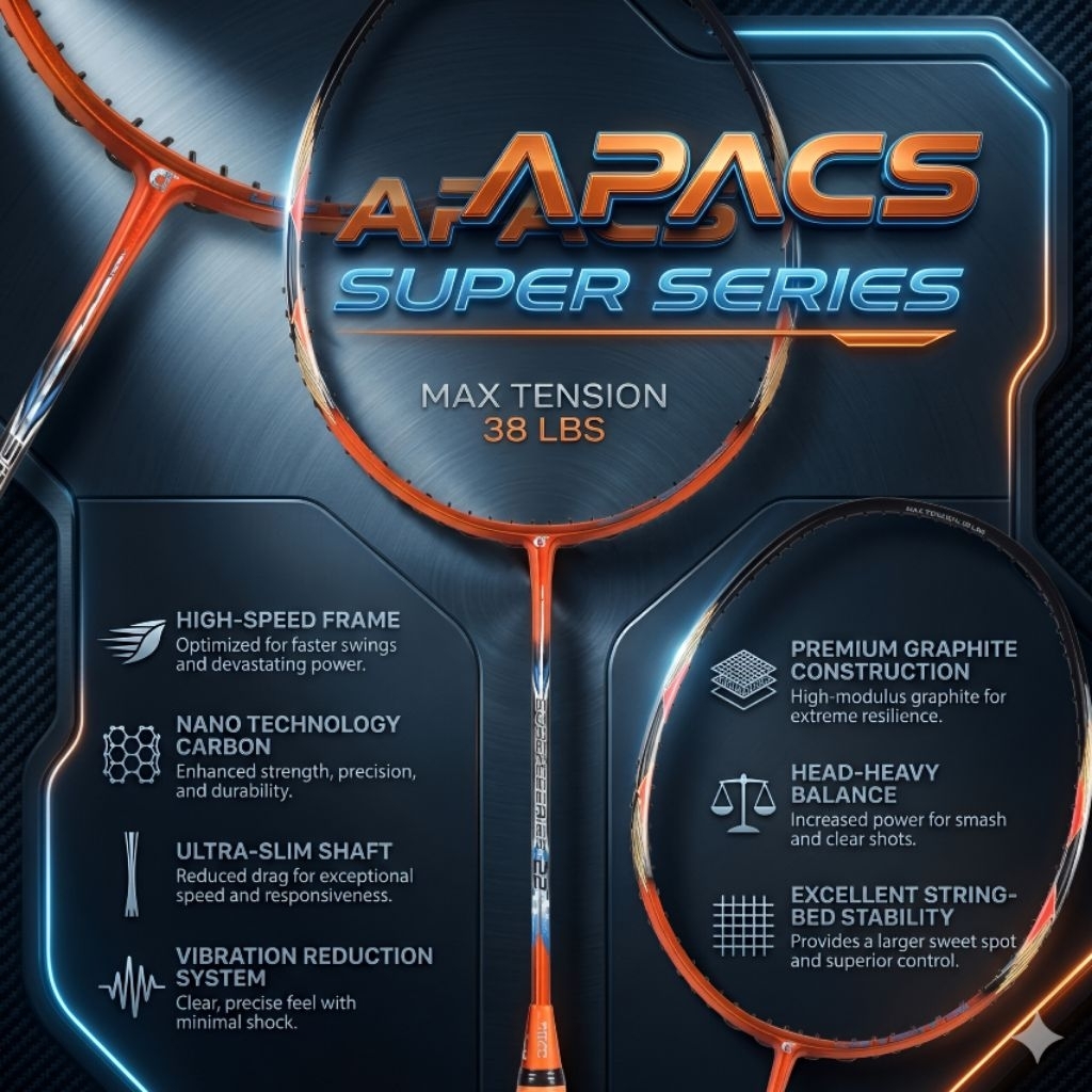 RAKET BADMINTON BULUTANGKIS APACS SUPER SERIES 22