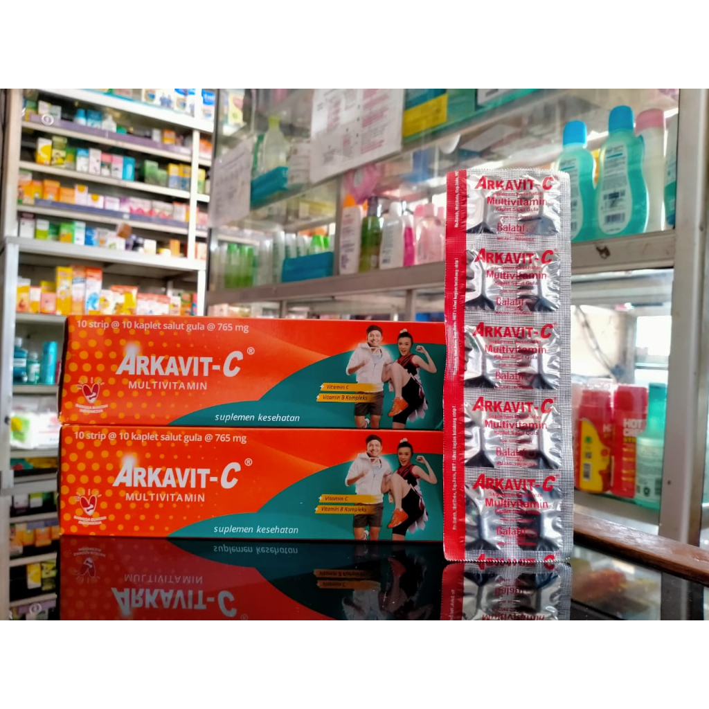ARKAVIT-C 1 STRIP @10 KAPLET arkavit suplemen kesehatan arkafit