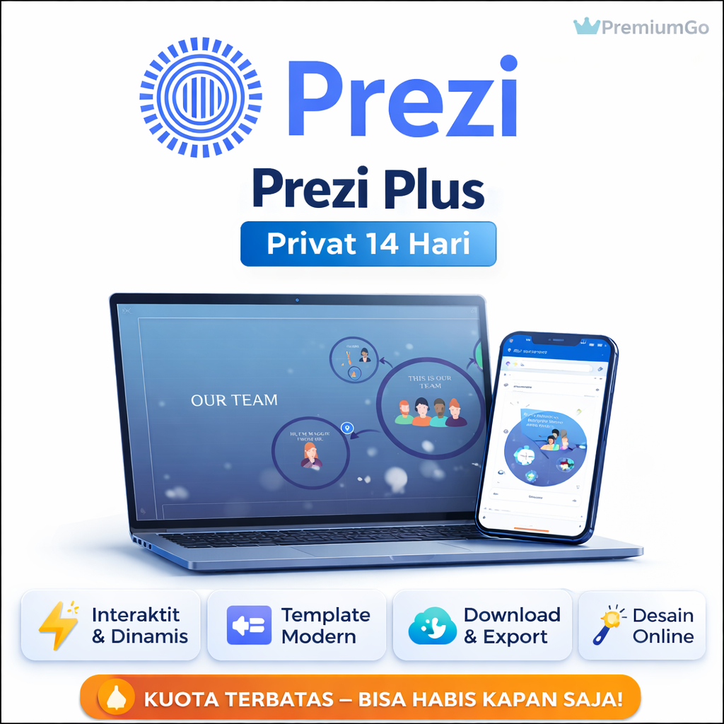 [24/7] Prezi Plus Privat | Akun Prezi Plus 14 Hari | Presentasi Interaktif | Desain Presentasi Onlin
