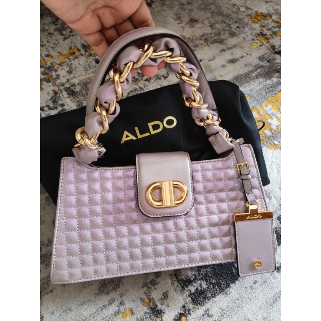 PRELOVED- ALDO BAG LILAC HOLOGRAM