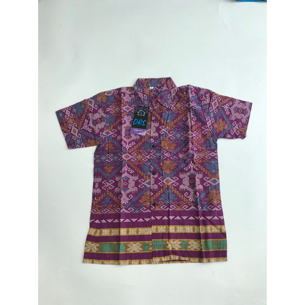 DRS Batik Ungu Kemeja Anak