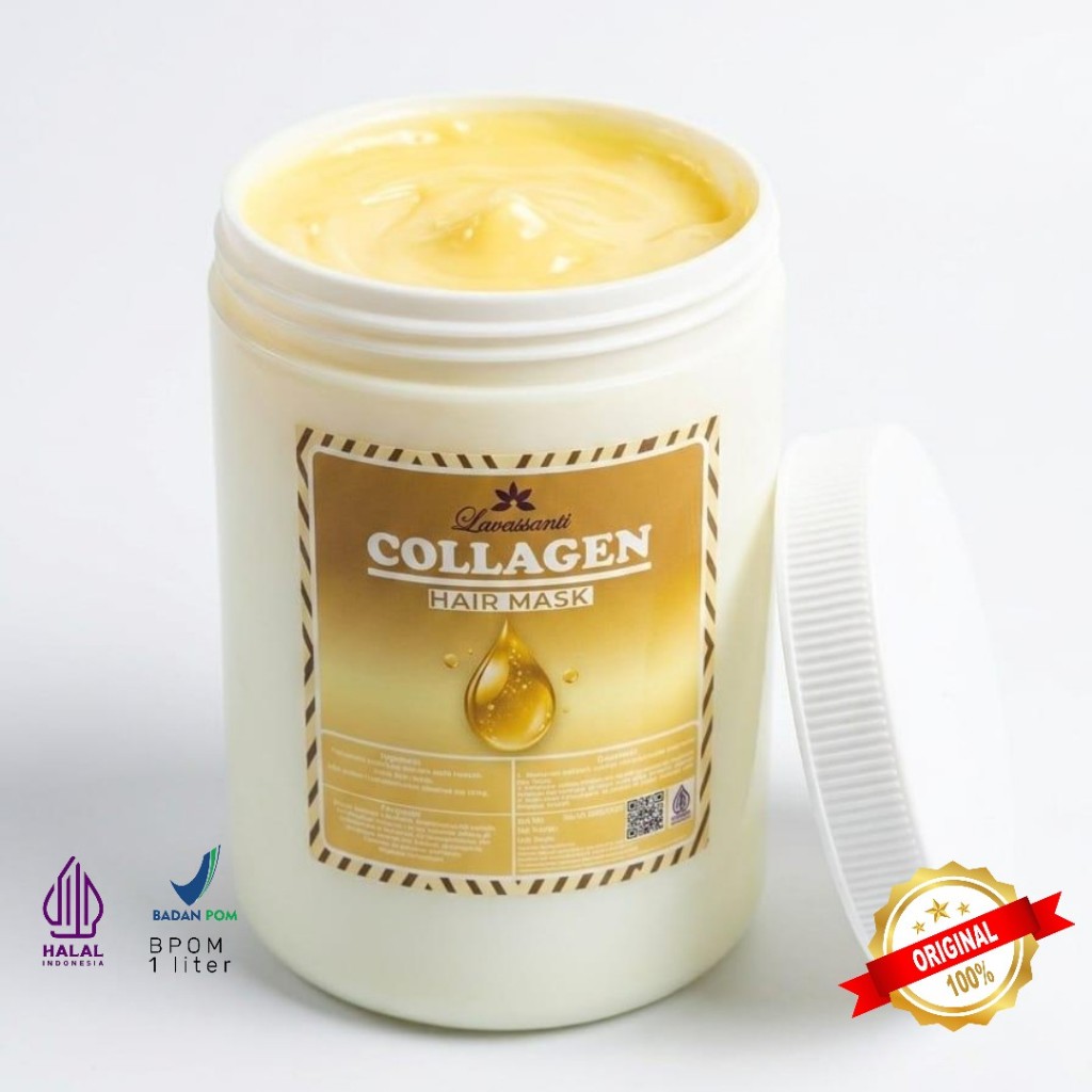 HAIR MASK COLLAGEN BPOM HALAL 1 KILO Merawat kerusakan rambut